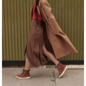 New Sorel Explorer Next Joan WP Boots Velvet Tan, Fawn Leather Women's Size 8.5